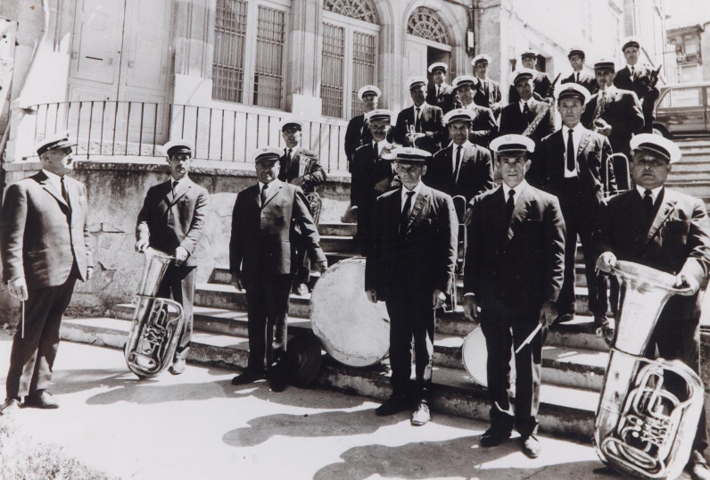 Banda de Musica de Santa Cruz de Brosmos en 1965